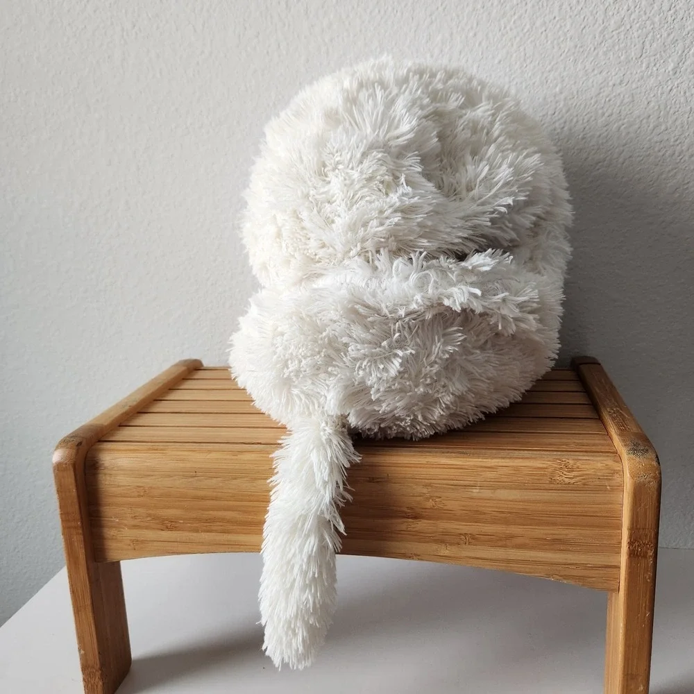 Hideaway Pets White Blue Eye Kitty‎ Persian Cat Plush Stuffed Animal Pillow 15in